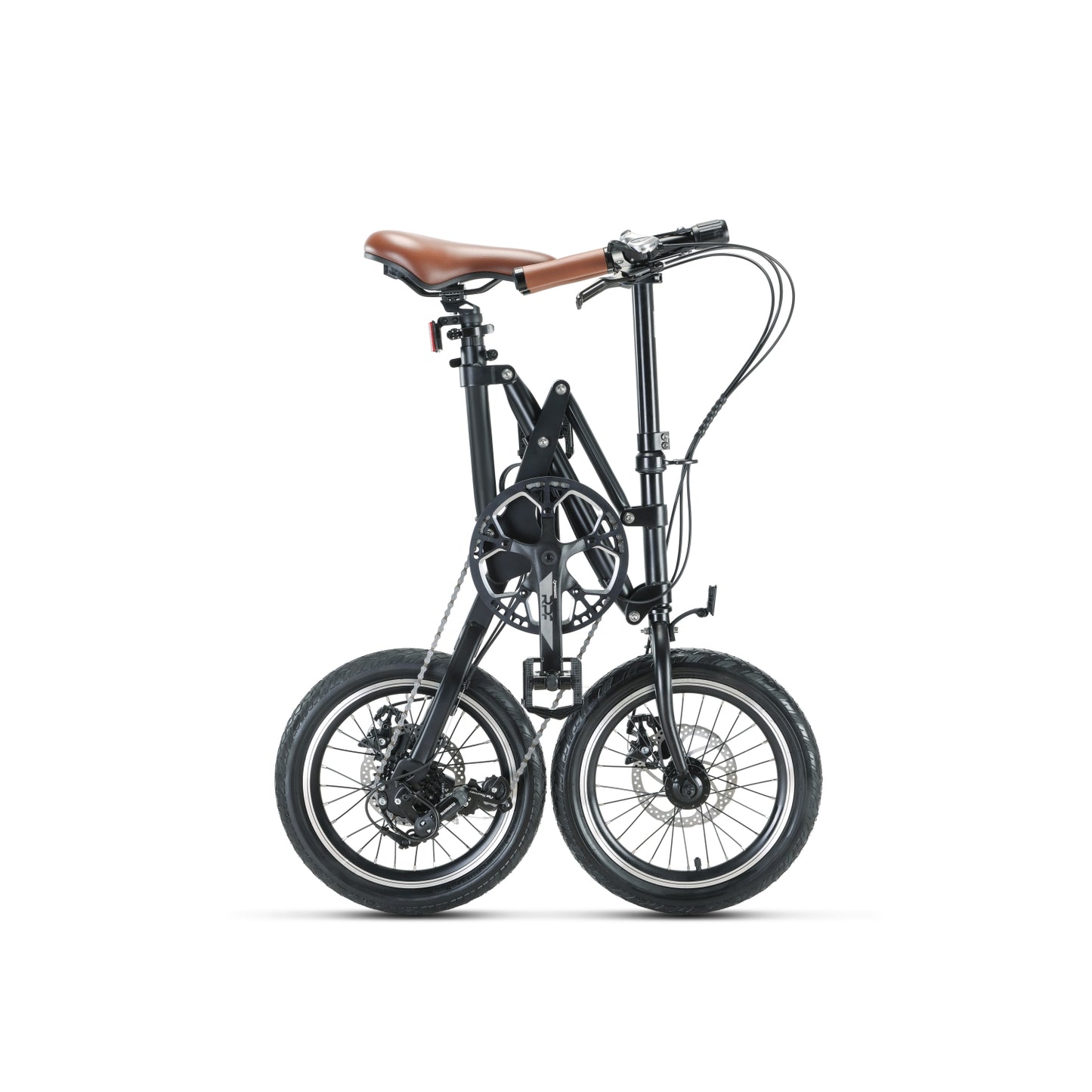 CITYMANTIS 16" Urban Folding Bicycle,7 Speed Disc Brake