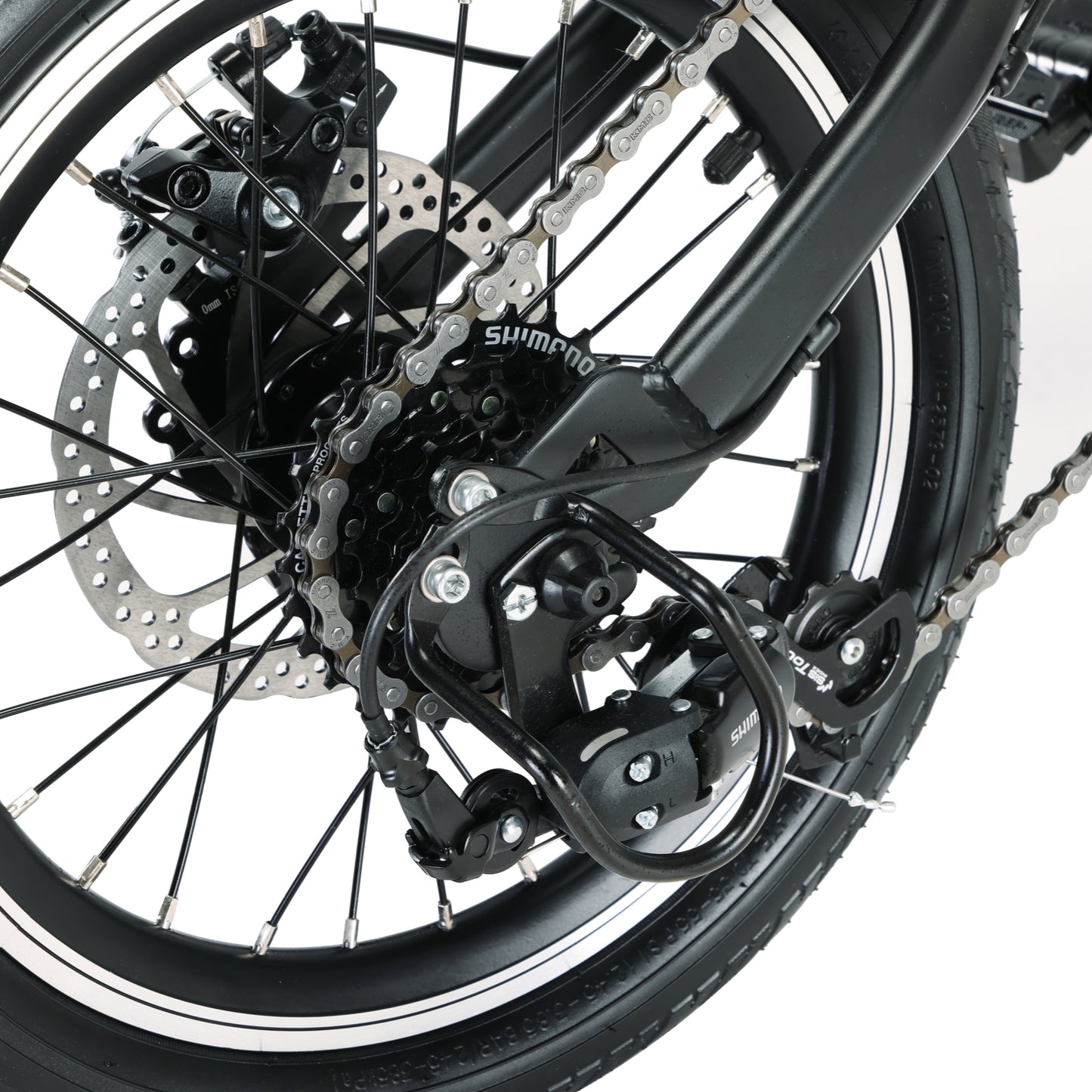 CITYMANTIS 16" Urban Folding Bicycle,7 Speed Disc Brake