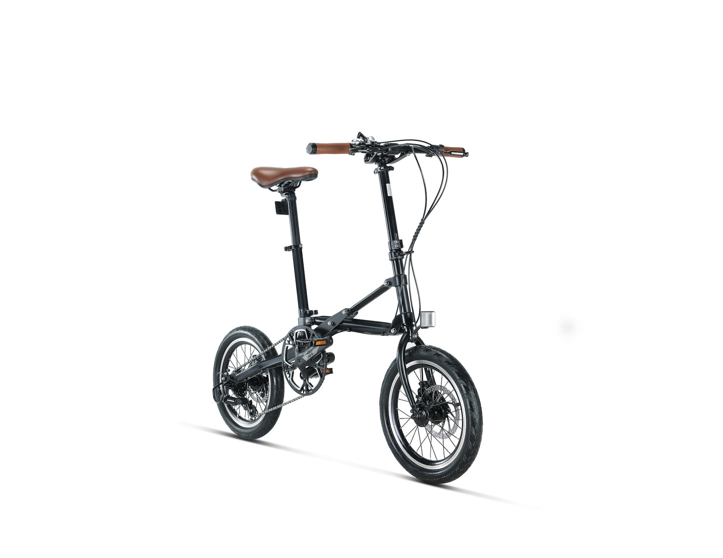 16 Inch Quick Fold Commuter Bike, 7 Speed Disc Brake Design
