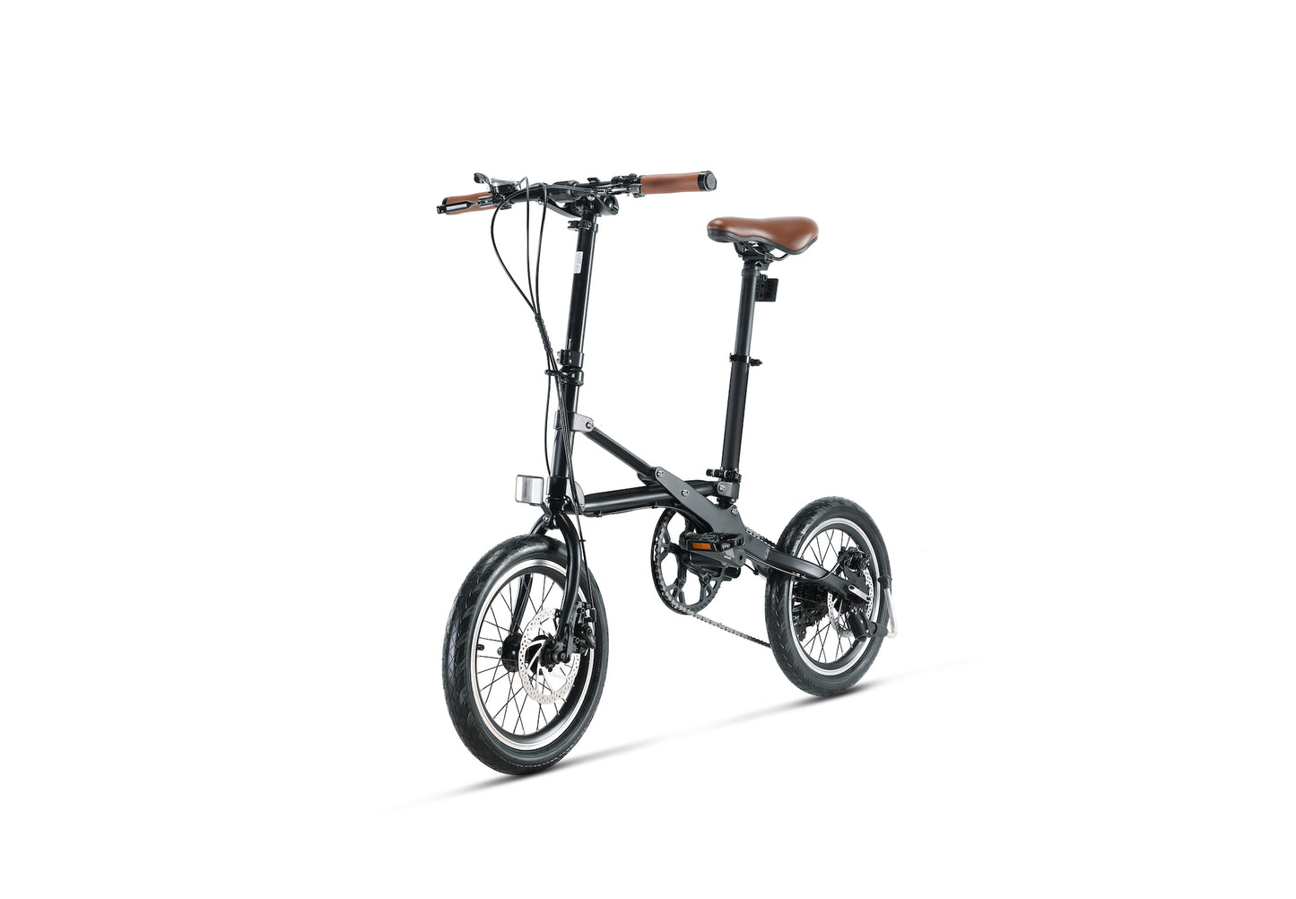 16 Inch Quick Fold Commuter Bike, 7 Speed Disc Brake Design