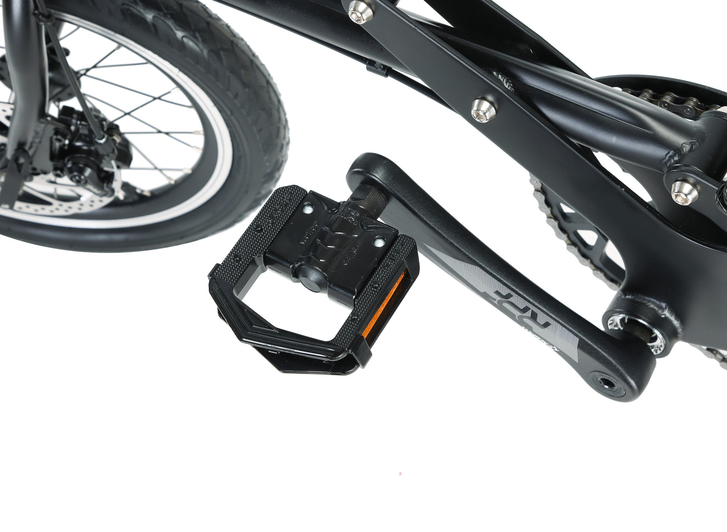 16 Inch Quick Fold Commuter Bike, 7 Speed Disc Brake Design