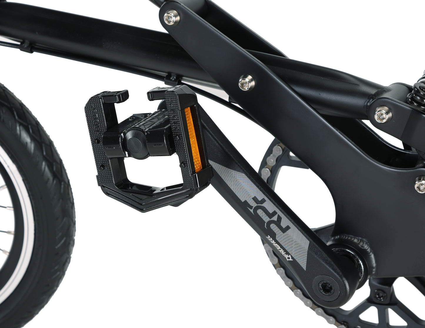 16 Inch Quick Fold Commuter Bike, 7 Speed Disc Brake Design